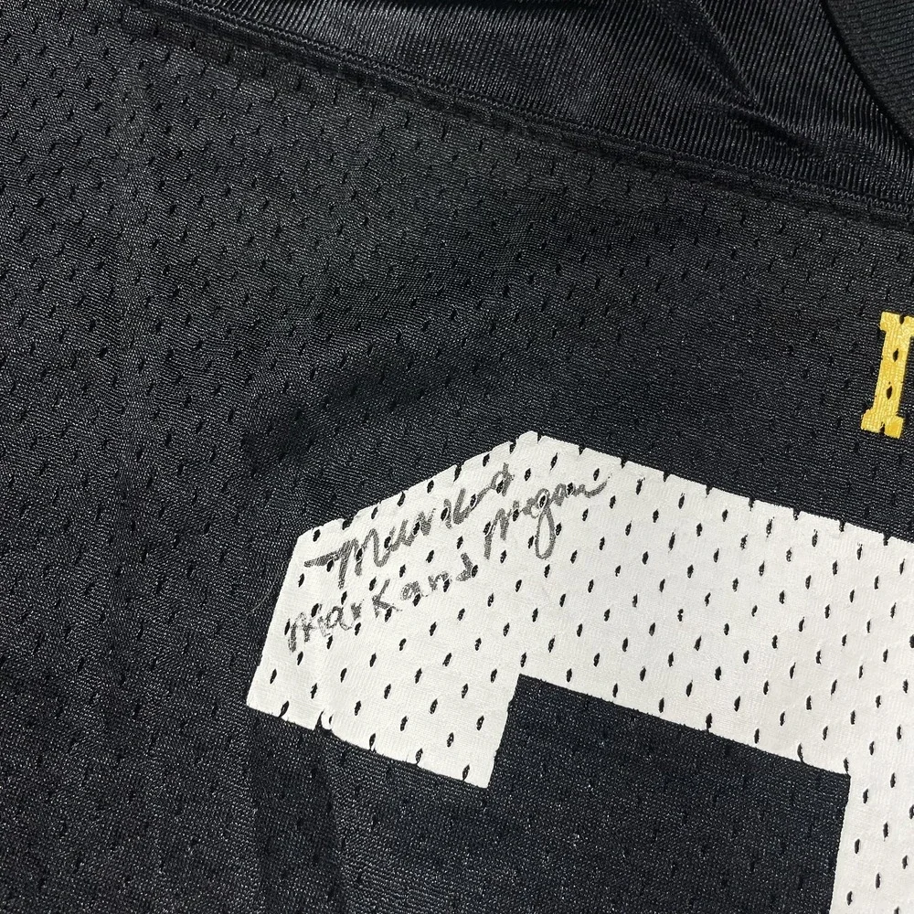 Iowa Hawkeyes Jersey Mens Large Black NCAA Football Nike Team Authentic 21